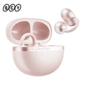 QCY Crossky C50 Clip On Earbuds Open Ear Wireless Bluetooth 6.0 Headphones 35H Playtime Earphones Comfortable for Fitness IPX5
