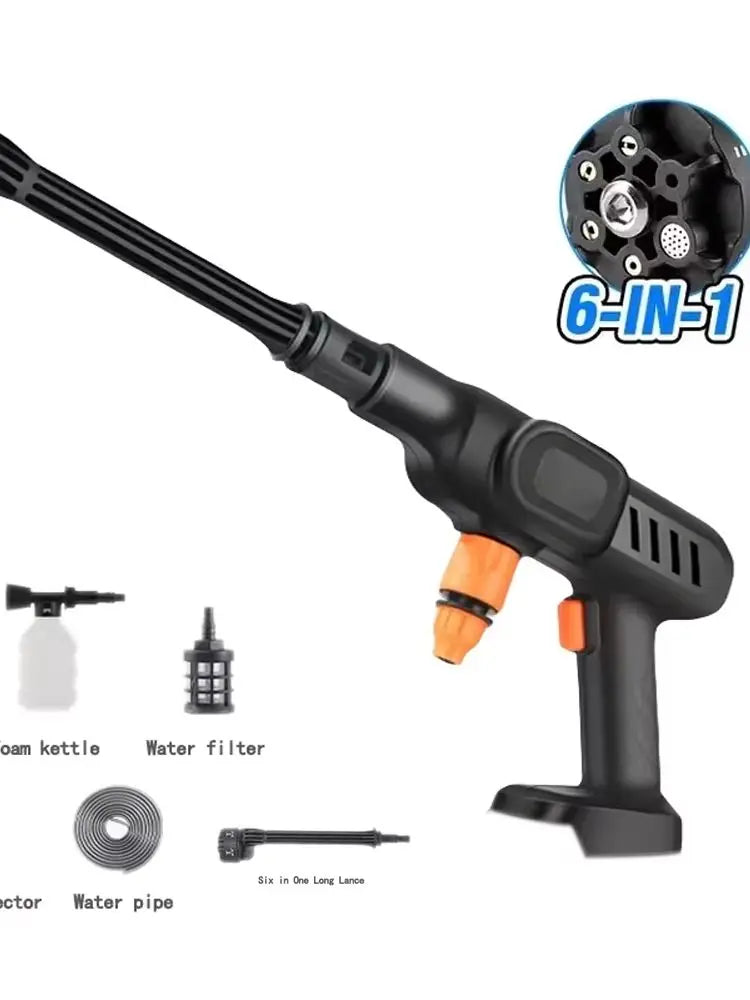 60Bar High Pressure Washer Water Gun Car Wash Auto Accessory Cleaner for Home Garden Makita 18v Compatible No Battery Included