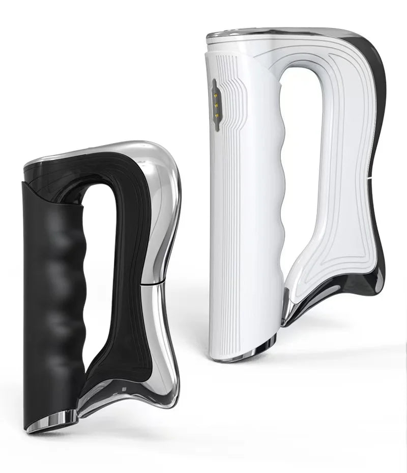 Electric Fascia Gun Knife Muscle Relaxation Microcurrent Fascia Massage LCD Vibration Warm Body Lifting Scraper Tool Massager