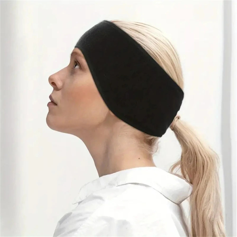 1pc Winter Sweatband Ear Warmer Horsetail Cave Headband Women Men Windproof Running Headband Yoga Outdoor Use Sports Fitness Ela