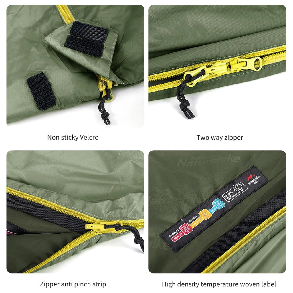 Naturehike LW180 Sleeping Bag Ultralight 3 Seasons Spring Summer Sleeping Bag Outdoor Hiking Camping Sleeping Bag