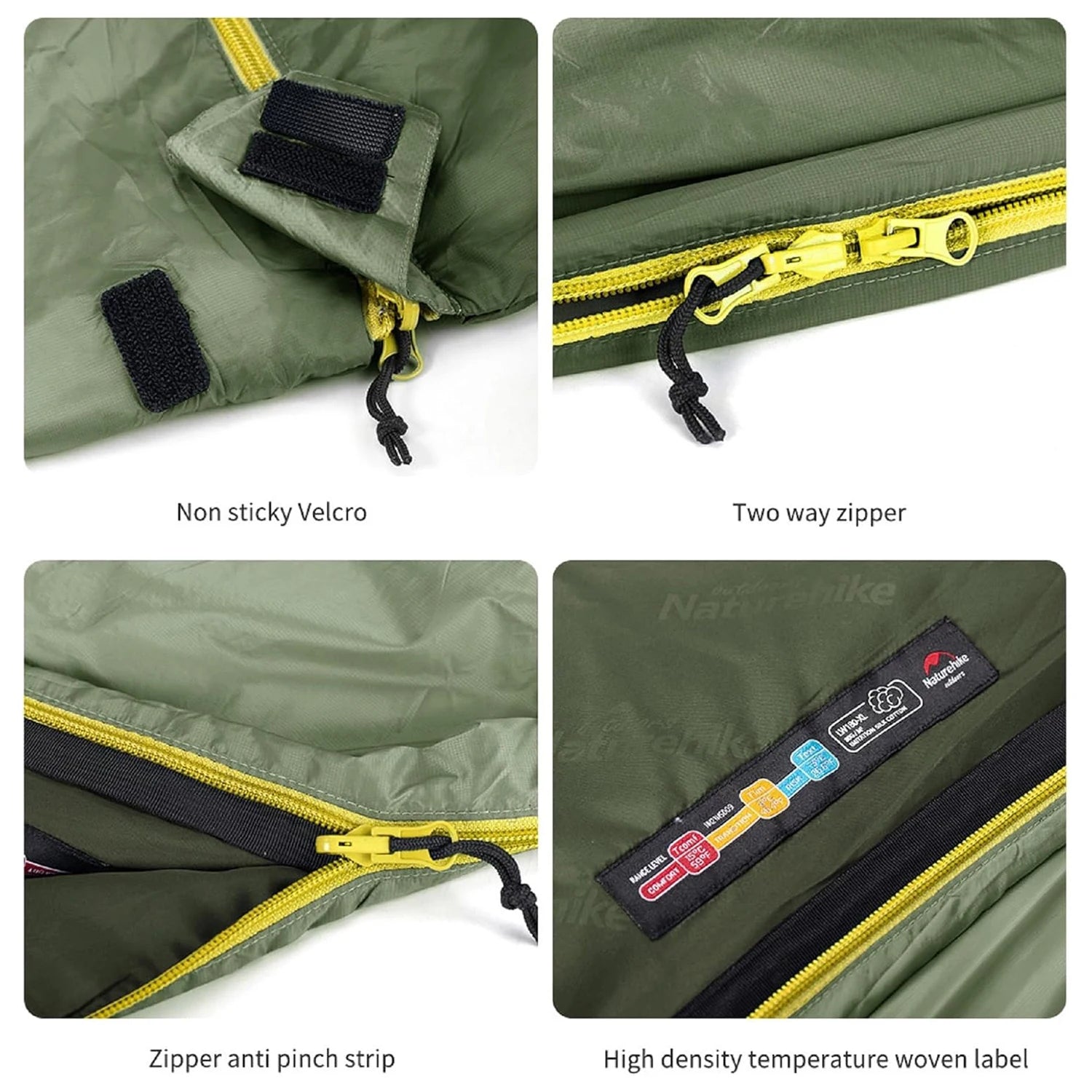 Naturehike LW180 Sleeping Bag Ultralight 3 Seasons Spring Summer Sleeping Bag Outdoor Hiking Camping Sleeping Bag