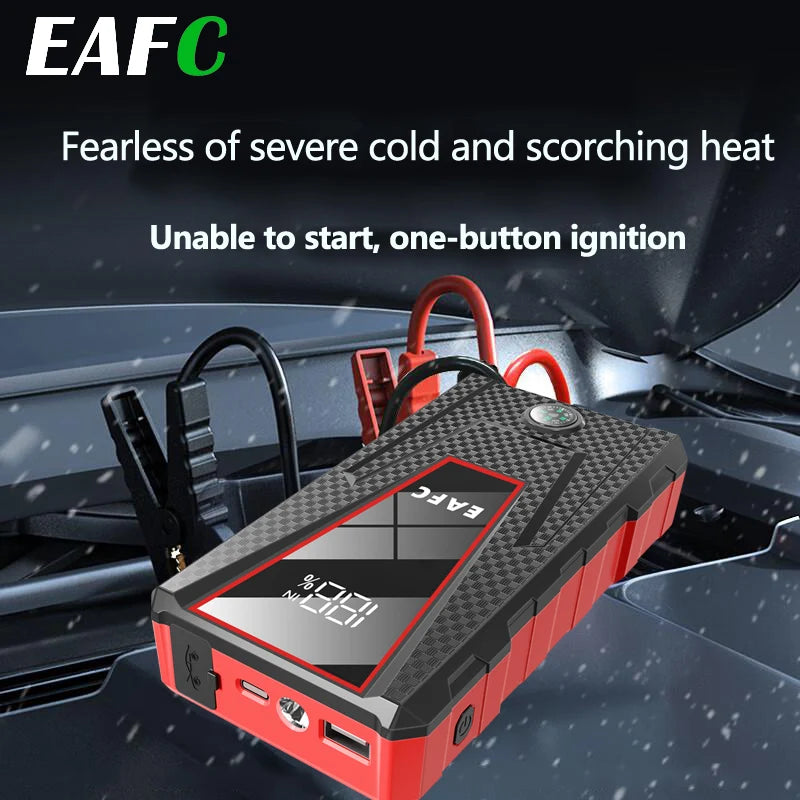 Car Jump Starter 1200A Wireless Charger Power Bank for 12V Car Emergency Starter  For Petrol 4.0L Diesel 2.0L