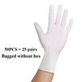10/20/50/100PCS Disposable White Nitrile Gloves Household Cleaning Gloves Kitchen Cooking Tattoo Pet Tools Waterproof Latex Free