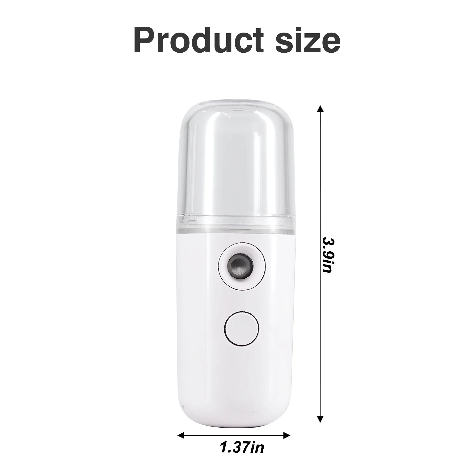 Facial Steamer, Handy Mini Mister, USB Rechargeable Mist Sprayer, 30ml Visual Water Tank Moisturizing&Hydrating for Face, Daily Makeup, Skin Care, Eyelash Extensions
