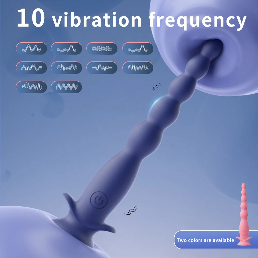 Silent Waterproof Vibrating Anal Plug Ergonomic Silicone Prostate Massager Unisex Anal Dilator Pleasure Toy for Men & Women 18+