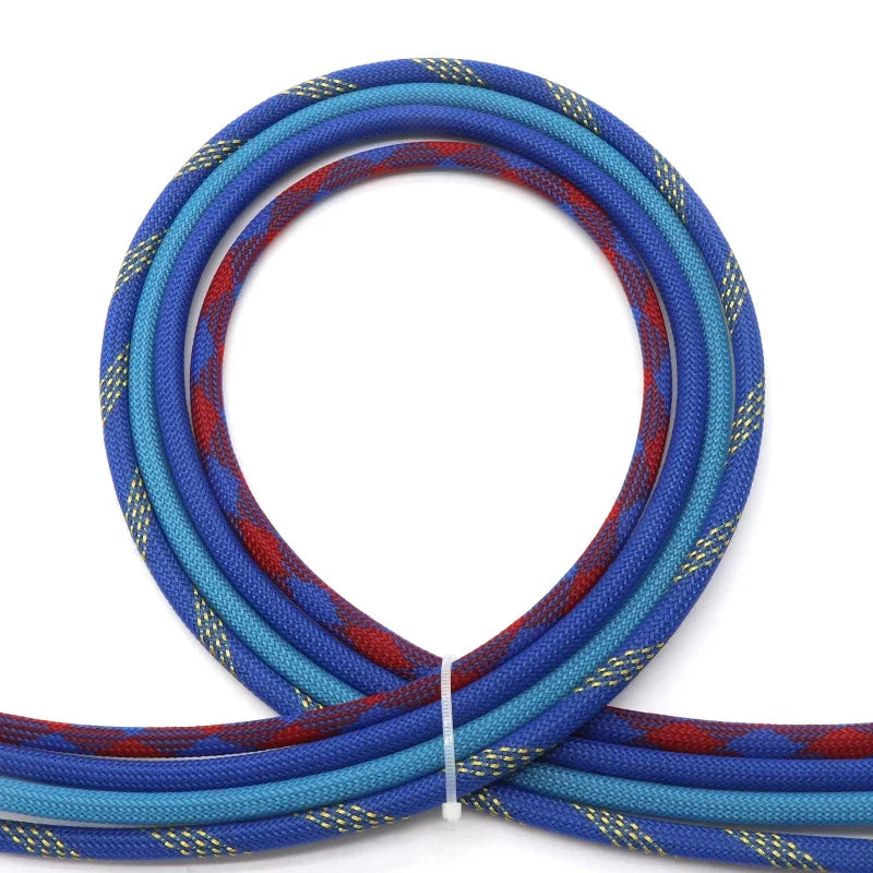 1/5/10M Blue-Gold-Red PET Braided Wire Cable Sleeve 3 4 6 8 10 12 16 20 25 30 40mm Tight High Density Expandable