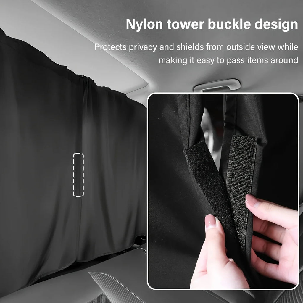 4pcs Car Privacy Curtain Set Window Shade for Travel Nap Night Camping - Detachable Simple Curtain for Vehicle Windows