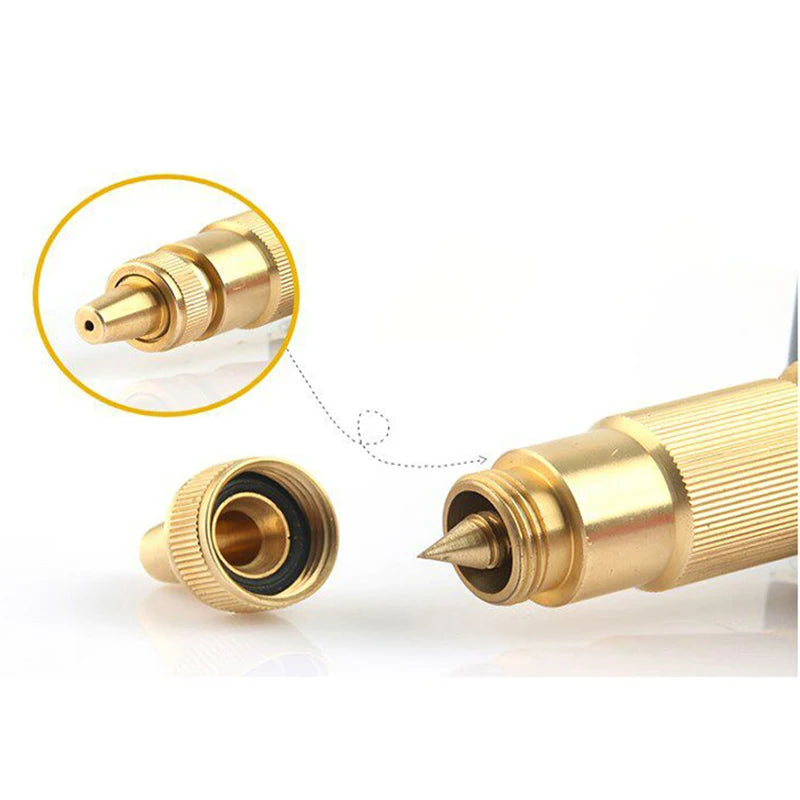 Portable High-pressure Car Wash Water Gun Head Copper Nipple Interface Water Gun Garden Gardening Cleaning Tool