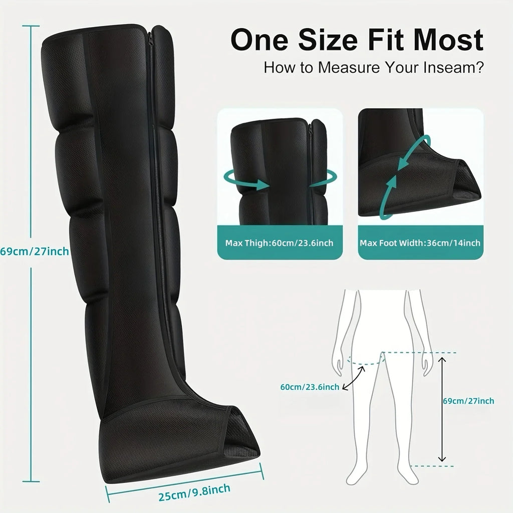 Jinkairui Rechargeable Professional Leg Massager 360° Airbag Wrapping Portable Wireless Design