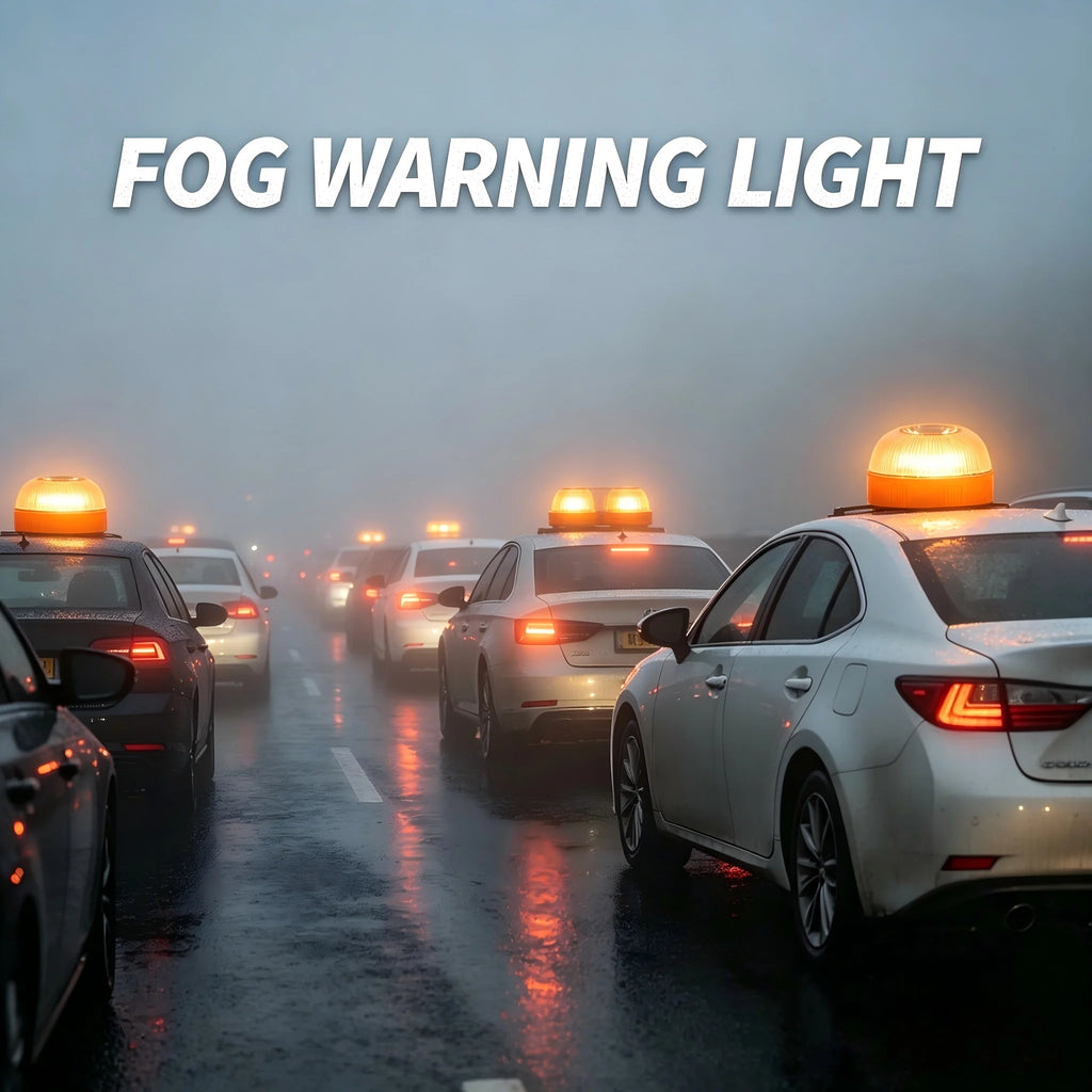 Smart Emergency Beacon, Car Breakdown Warning Light, Magnetic LED Strobe Flare for Roadside Safety, Foggy Day Alert Lamp for