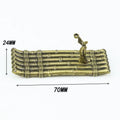 Antique Brass Nautical Boat Creative Awning Fishing Boat Holder Desktop Ornament Home Decor Gift for Birthday Christmas Party