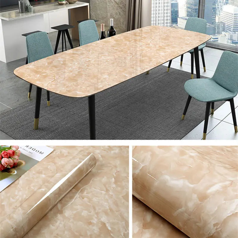 Modern Kitchen Contact Paper DIY Self Adhesive Waterproof Wallpaper Fire Prevention Wall stickers Home Decor Sticky Films