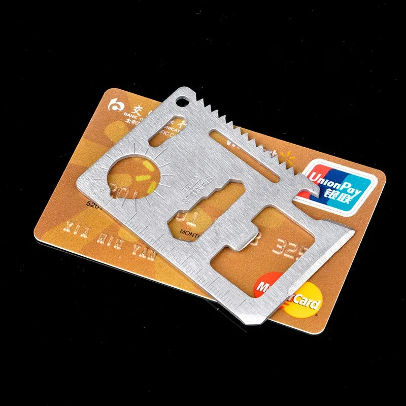 Wallet Card Knife EDC Outdoor Pocket Tools High Quality Camping Multi-functional Combination Tool Stainless Steel Accessories