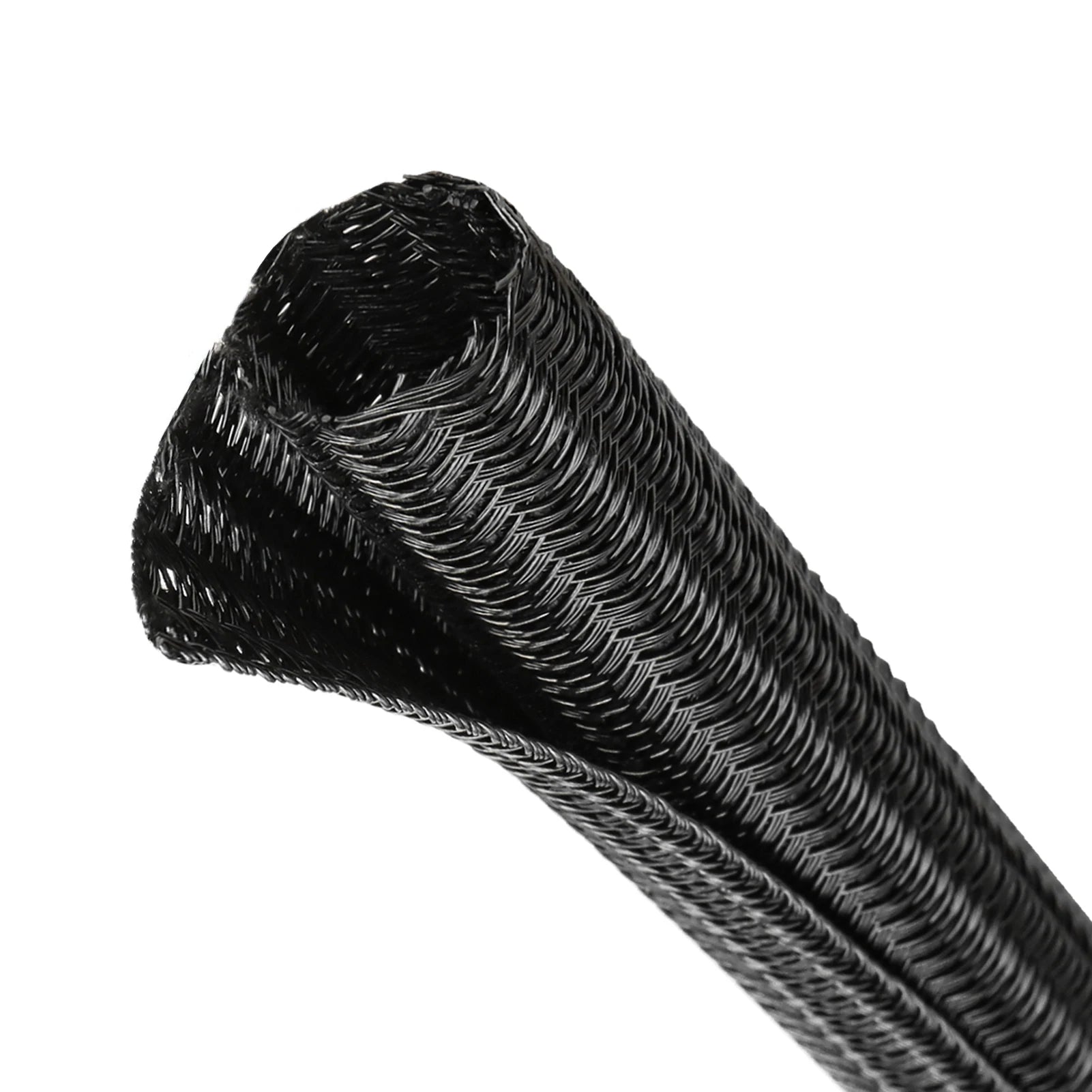 3/8M PET Braided Self-Closed Cable Sleeve Dia 3mm ~ 32mm Sheath High Protection Wear Resistant Insulated Sleeving Wire Organizer
