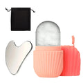 1/3PCS Ice Face Roller Stainless Steel Gua Sha Board Set Face Massage Tool Facial Massager Face Lifting Beauty Skin Care Tools