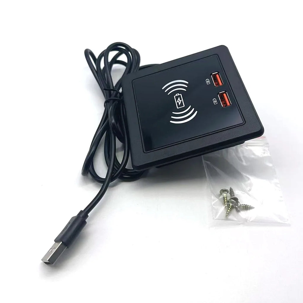 Built in Desktop Device Fast Wireless Charger  Quick Charger 2.0 Embedded  Chargeur Induction Charging