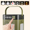 Solar Camping Lantern Foldable Camping Light Waterproof Rechargeable Lantern Portable Flashlight LED Tent Light Emergencise Gear