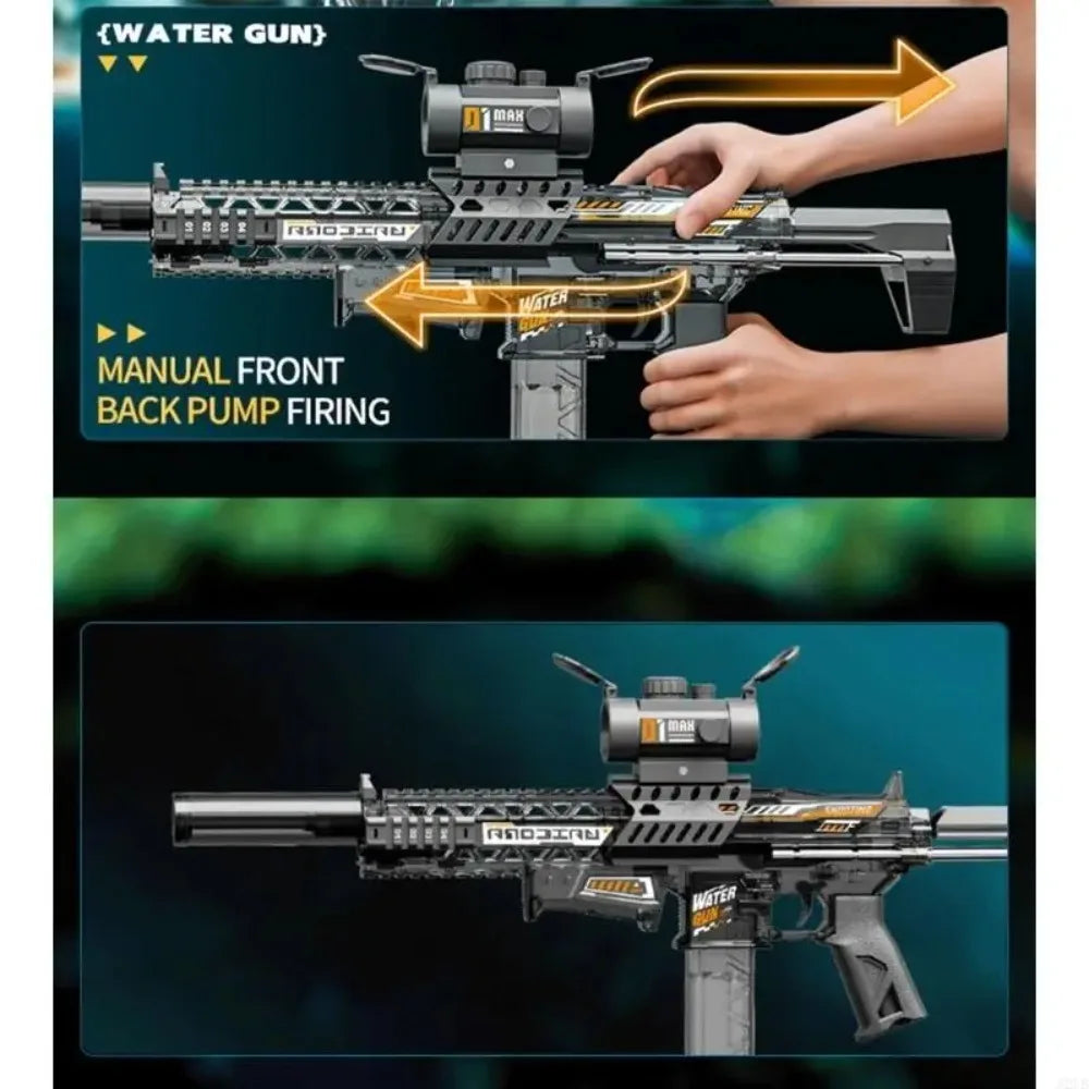 MK9 Large Electric Water Gun Summer Outdoor Beach Firing Shooting Game Water Fight Toy for Children Gifts