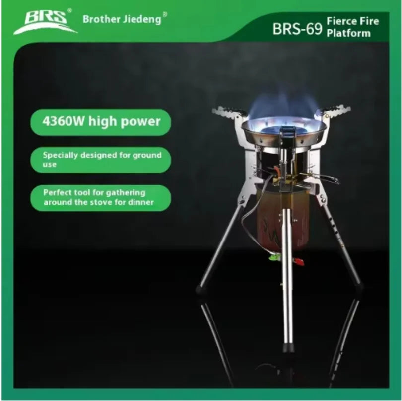 BRS Outdoor Gas stove Bulin BRS-69A Camping Picnic Gas Stove 6800W Team Party FamilyCamp Gas Burner For Hiking Fishing