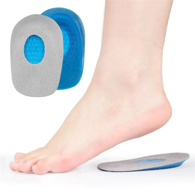 Silicone Gel Insoles Heel Cushion for Feet Soles Relieve Foot Pain Protectors Spur Support Shoes Pad Feet Care Inserts Massager
