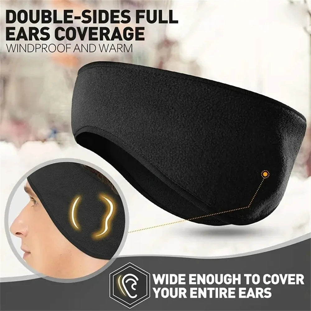 1pc Winter Sweatband Ear Warmer Horsetail Cave Headband Women Men Windproof Running Headband Yoga Outdoor Use Sports Fitness Ela