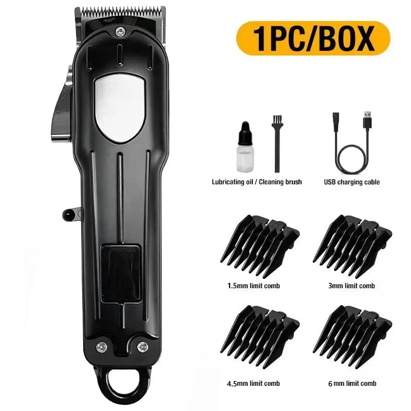All metal blade male clipper, electric hair clipper, household electric hair clipper, hair salon, high-power pet clipper