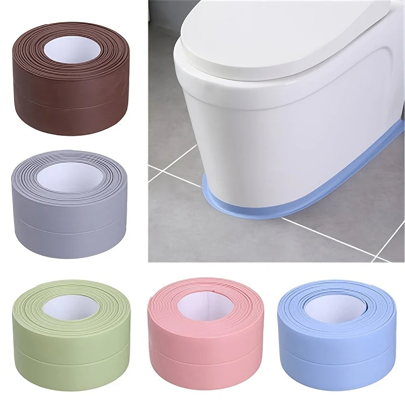 Waterproof Sealing Tape Strips PVC Self Adhesive Wall Sticker for Bathroom Shower Bath Seal Caulk Strip Kitchen Sink Mold Proof