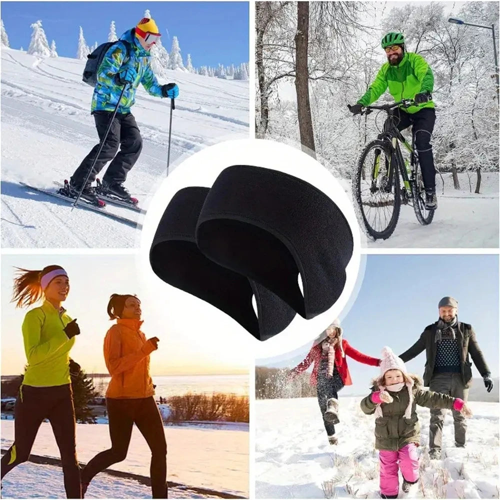 1pc Winter Sweatband Ear Warmer Horsetail Cave Headband Women Men Windproof Running Headband Yoga Outdoor Use Sports Fitness Ela