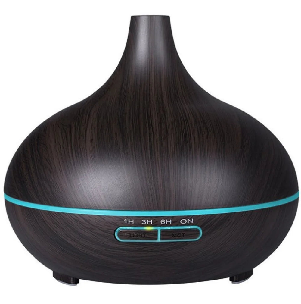 HOMEFISH 4 in 1 Air Humidifier with Starry Projector Aromatherapy Diffuser USB Rotate Projection Light Mist Maker Fogger